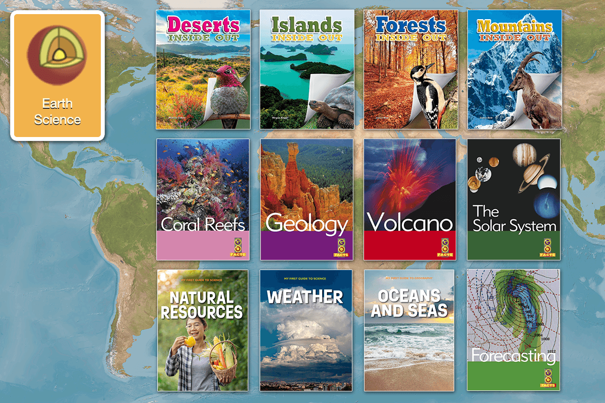Examples of the Earth Science nonfiction books for kids in the Reading Eggs Library