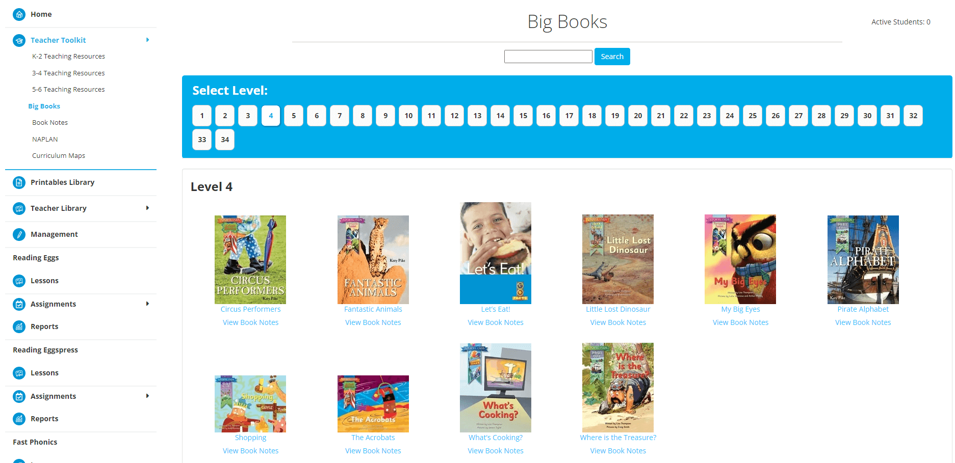 Big Books in Reading Eggs